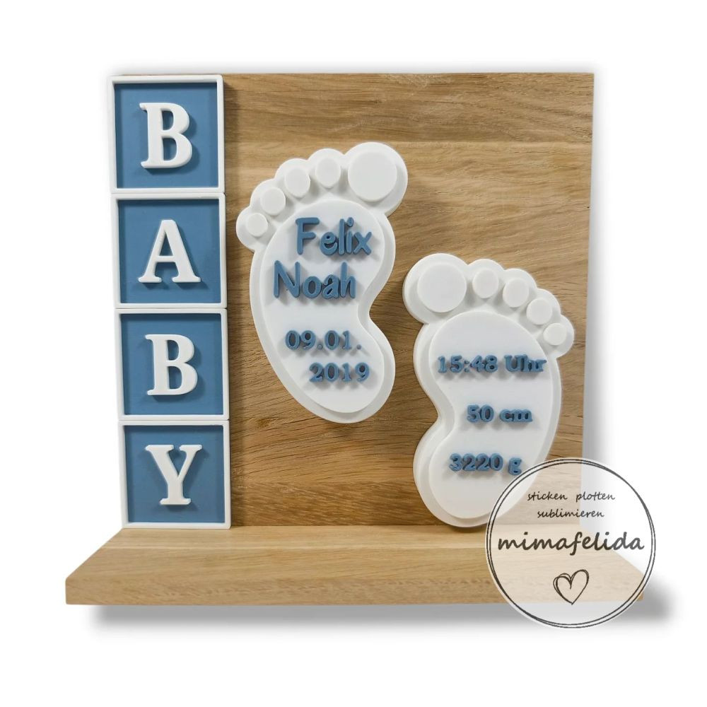 personalisiertes Geburtsdesign